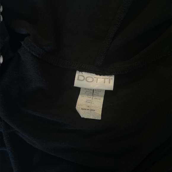 By Design Black Knit Top Short Sleeves Button-Up Front Size L - Picture 7 of 7